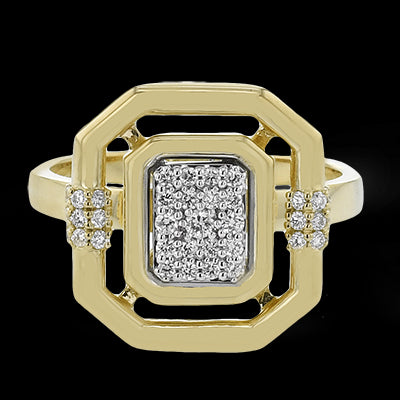 Right Hand Ring in 18k Gold with Diamonds