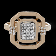 Right Hand Ring in 18k Gold with Diamonds