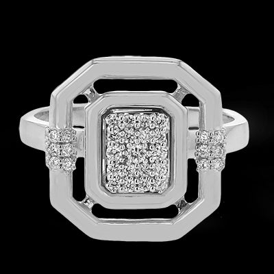 Right Hand Ring in 18k Gold with Diamonds