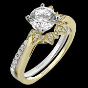 Wedding Set in 18k Gold with Diamonds