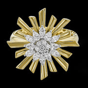 Right Hand Ring in 18k Gold with Diamonds