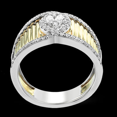 Right Hand Ring in 18k Gold with Diamonds