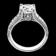 Engagement Ring in 18k Gold with Diamonds