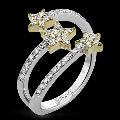 Right Hand Ring in 18k Gold with Diamonds