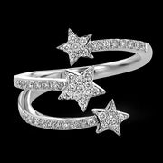 Right Hand Ring in 18k Gold with Diamonds