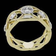 Right Hand Ring in 18k Gold with Diamonds