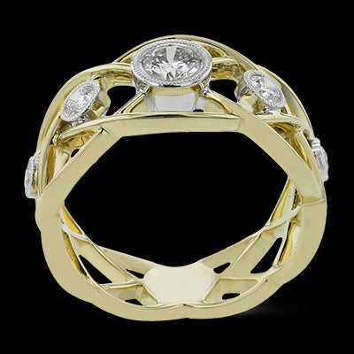 Right Hand Ring in 18k Gold with Diamonds