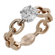 Right Hand Ring in 18k Gold with Diamonds