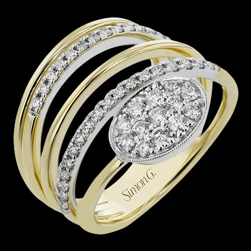 Right Hand Ring in 18k Gold with Diamonds