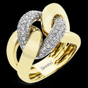Right Hand Ring in 18k Gold with Diamonds