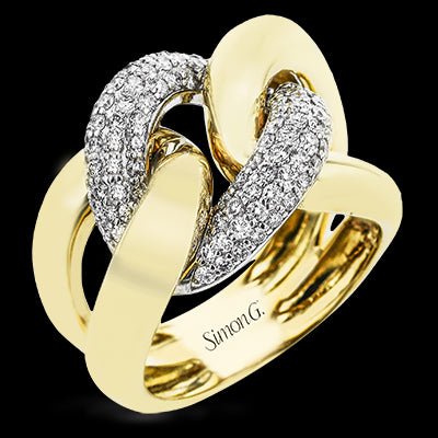 Right Hand Ring in 18k Gold with Diamonds