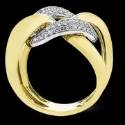 Right Hand Ring in 18k Gold with Diamonds