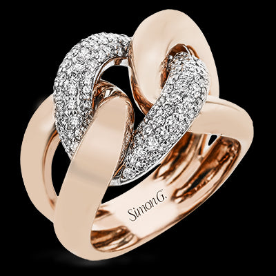 Right Hand Ring in 18k Gold with Diamonds