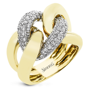 Right Hand Ring in 18k Gold with Diamonds