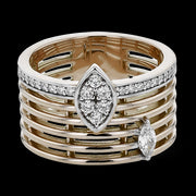 Right Hand Ring in 18k Gold with Diamonds