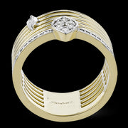 Right Hand Ring in 18k Gold with Diamonds