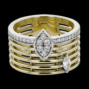 Right Hand Ring in 18k Gold with Diamonds