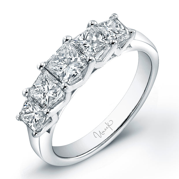 Uneek Timeless Collection Five-Stone Princess Diamond Anniversary Ring