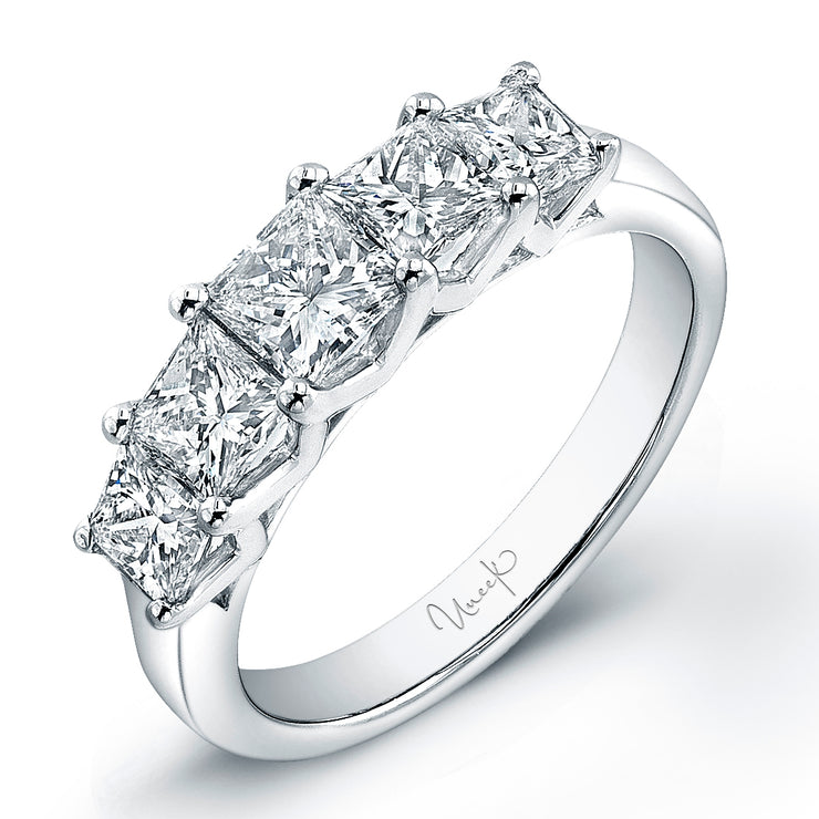 Uneek Timeless Collection Five-Stone Princess Diamond Anniversary Ring