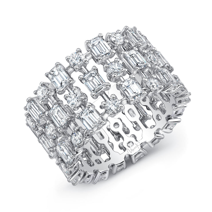 Uneek Signature Collection 3-Row Fashion Ring