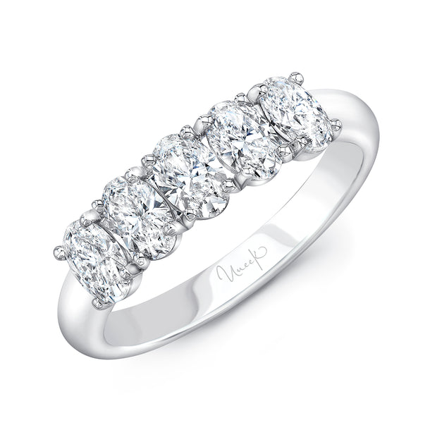 Uneek Timeless Collection Five-Stone Oval Anniversary Ring