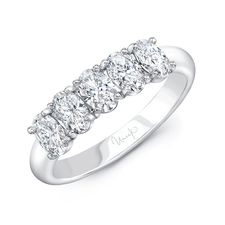 Uneek Timeless Collection Five-Stone Oval Shaped Anniversary Ring