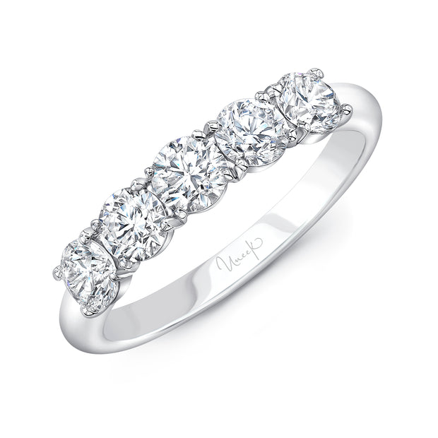 Uneek Timeless Collection Five-Stone Round Wedding Ring