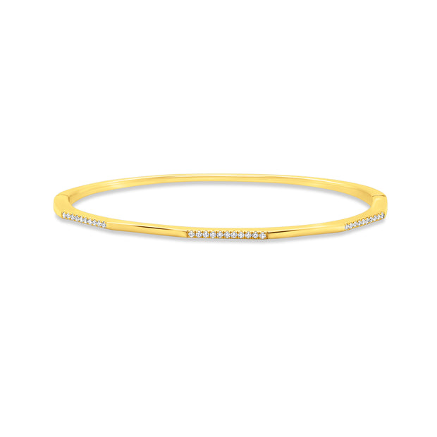Uneek Stackable Collection 1-Row Clasp Bangle