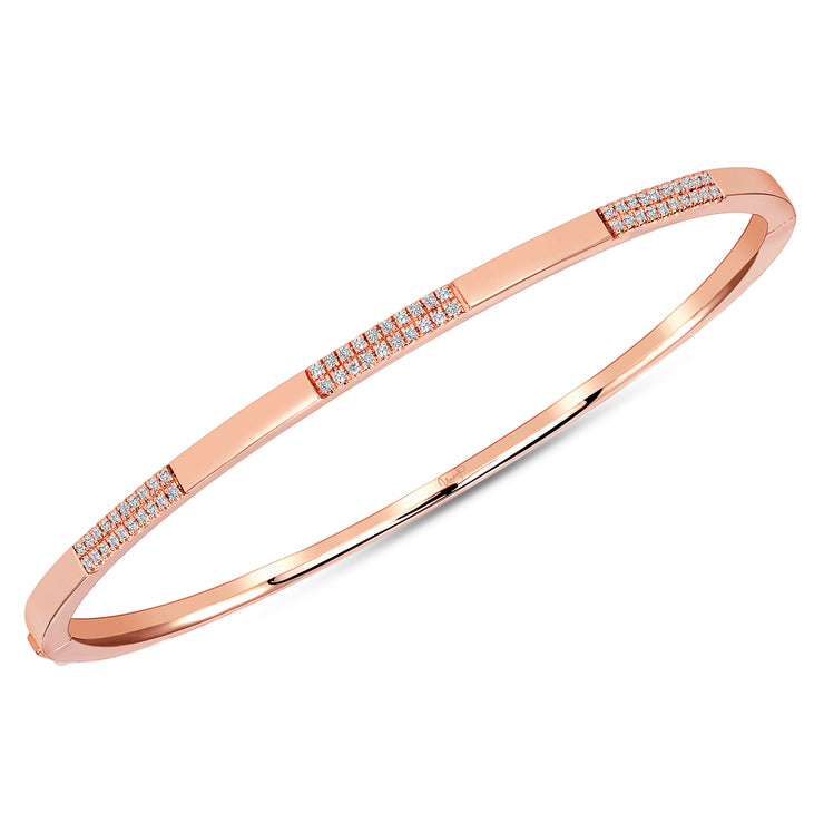 Uneek Stackable Collection 1-Row Clasp Bangle