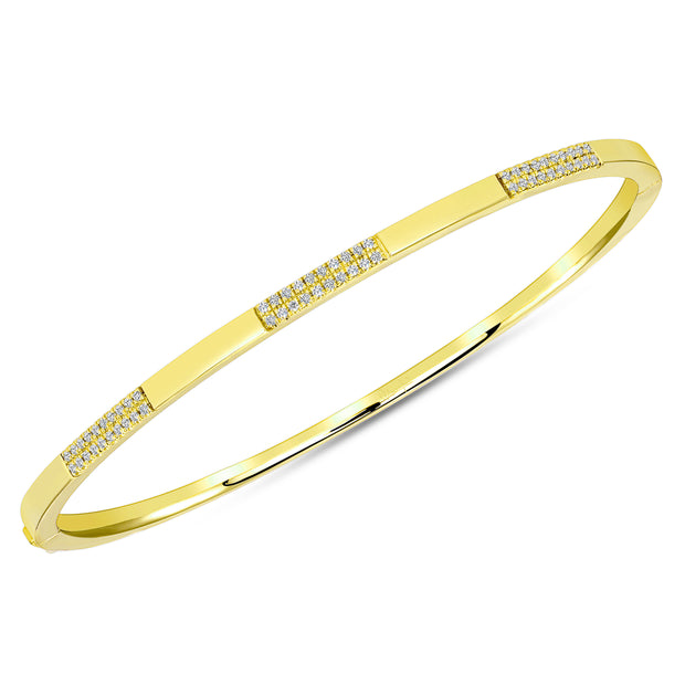 Uneek Stackable Collection 1-Row Clasp Bangle