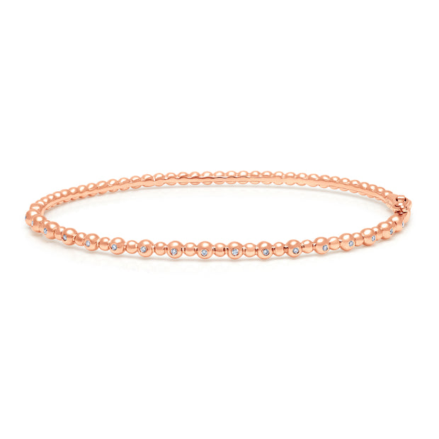 Uneek Stackable Collection 1-Row Clasp Bangle