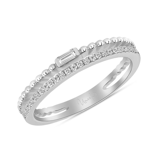 Uneek Stackable Collection 2-Row Fashion Ring
