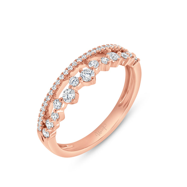 Uneek Stackable Collection Diamond Stackable Ring