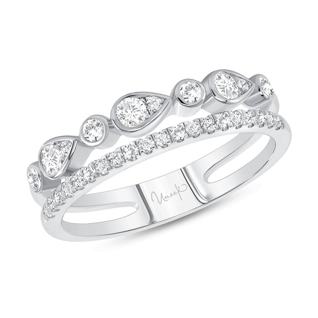 Uneek Stackable Collection 2-Row Stackable Ring