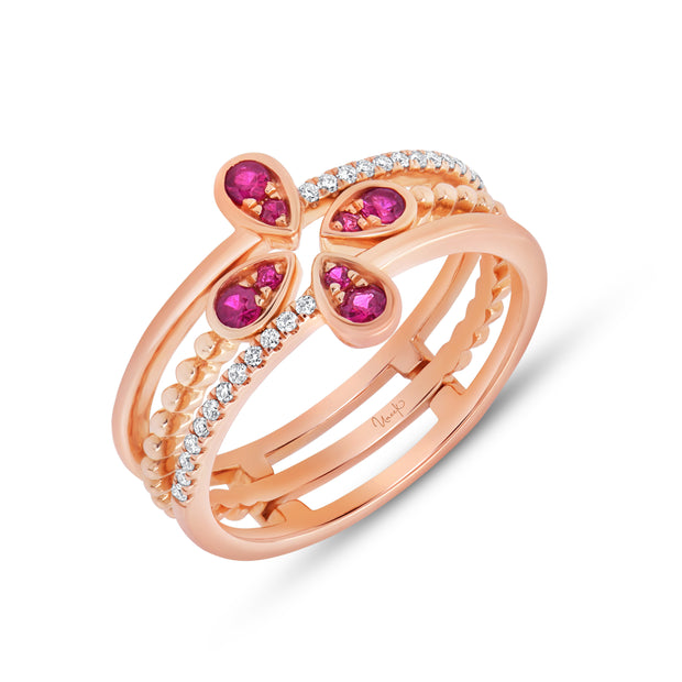 Uneek Precious Collection Ruby Fashion Ring