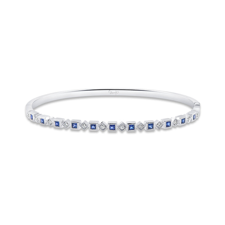 Uneek Precious Collection 1-Row Clasp Bangle