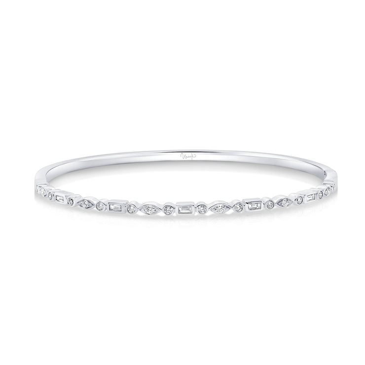 Uneek Stackable Collection 1-Row Clasp Bangle