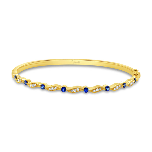 Uneek Precious Collection 1-Row Clasp Bangle