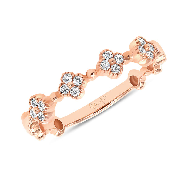 Uneek Stackable Collection Floral Stackable Ring