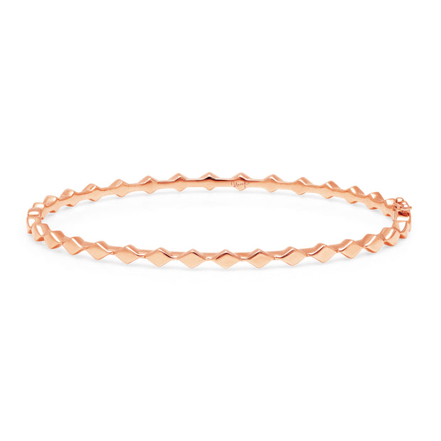 Uneek Stackable Collection 1-Row Clasp Bangle