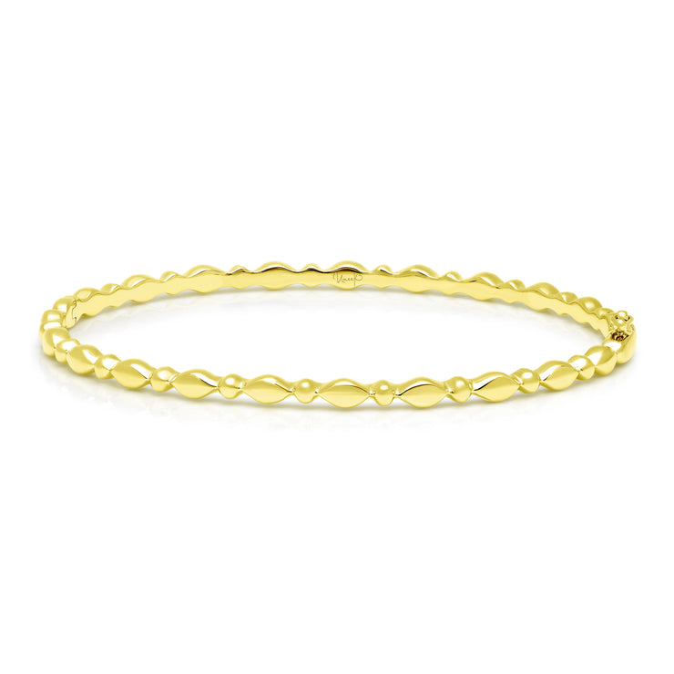 Uneek Stackable Collection Solitaire Clasp Bangle