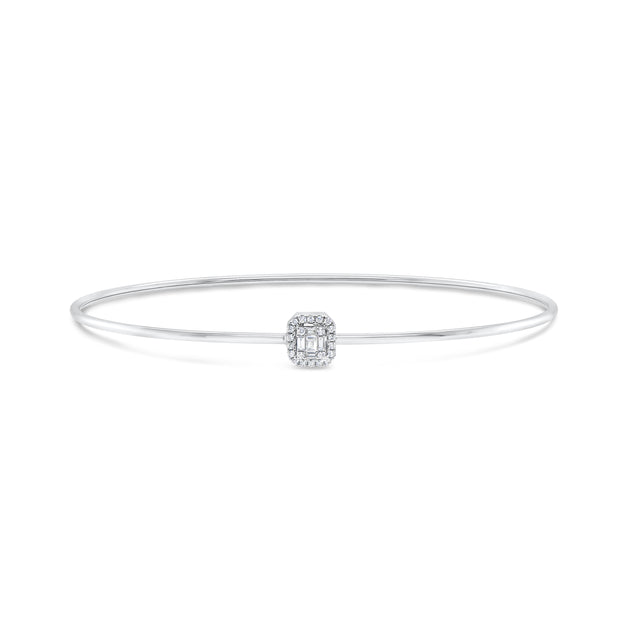 Uneek Stackable Collection Cluster Slip-On Bangle