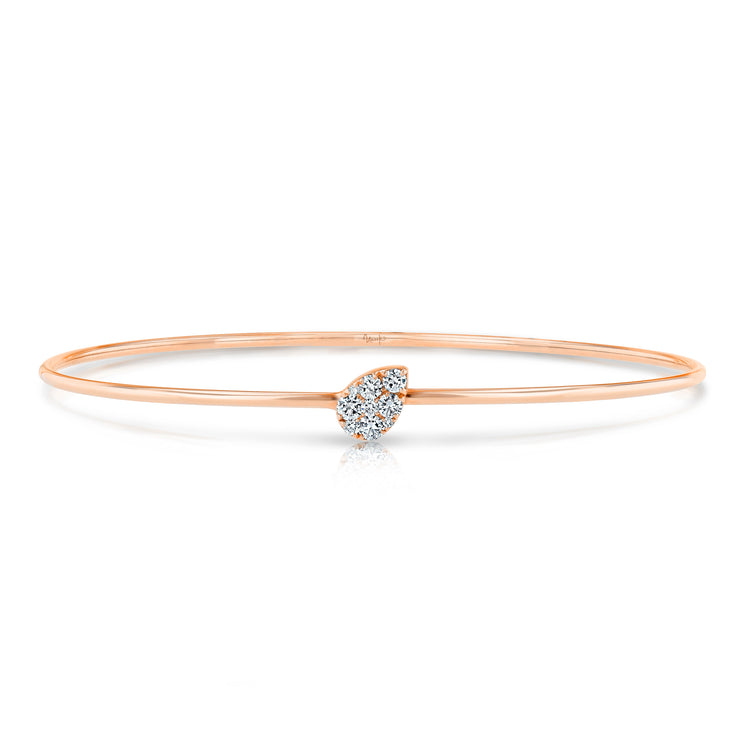 Uneek Stackable Collection Cluster Slip-On Bangle