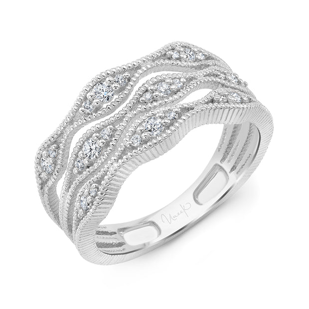 Uneek Lace Collection 3-Row Fashion Ring