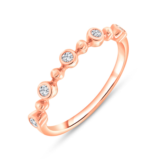 Uneek Stackable Collection Diamond Stackable Ring