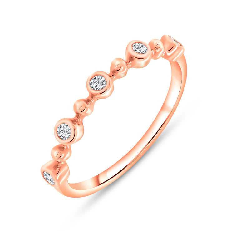 Uneek Stackable Collection Diamond Stackable Ring