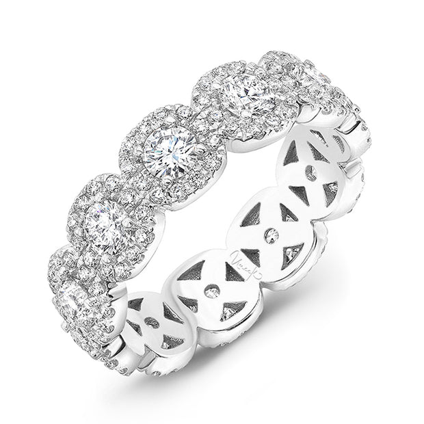 Uneek Stackable Collection Cluster Round Eternity Ring