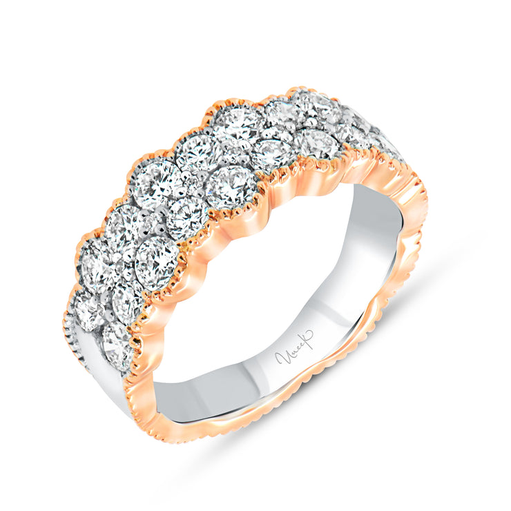 Uneek Lace Collection Double-Row Fashion Ring