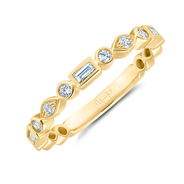 Uneek Stackable Collection 1-Row Diamond Stackable Ring