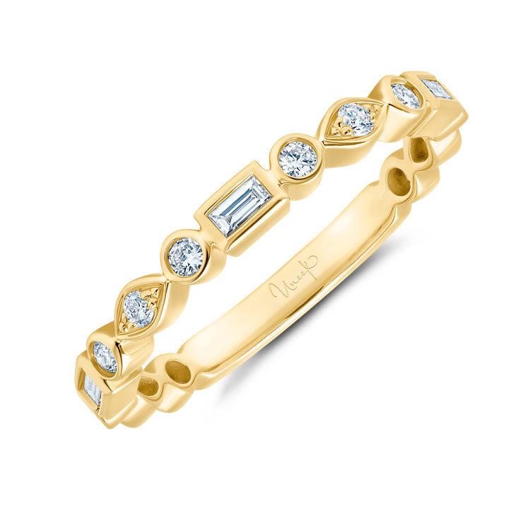 Uneek Stackable Collection 1-Row Diamond Stackable Ring